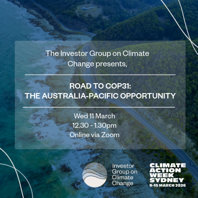 IGCC Event at Climate Action Week Sydney